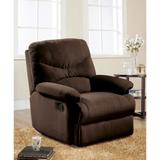 Arcadia Glider Recliner (Motion) in Chocolate Microfiber,High quality durable, simple atmosphere, massage chai