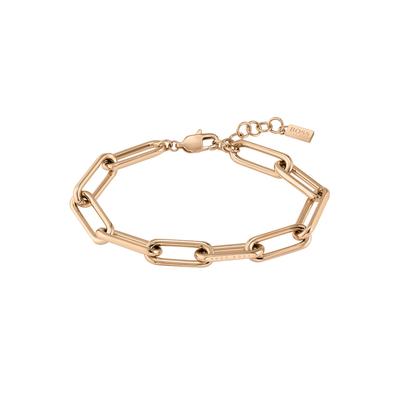 Armband BOSS "Schmuck Edelstahl Armschmuck Gliederkette TESSA", rosa (roségoldfarben), Armbänder, Damen, Edelstahl Image