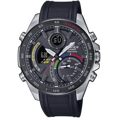 Smartwatch CASIO EDIFICE "ECB-900MP-1AEF" Smartwatches schwarz Solaruhr, Armbanduhr, Herrenuhr, Android, iOS, Stoppfunktion