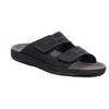 Pantolette ROHDE "Soltau-H", Herren, Gr. 42, schwarz, Nubukleder, casual, Schuhe, Sommerschuh, Schlappen, Hausschuh mit Klettverschlüssen