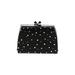 Franchi Clutch: Black Polka Dots Bags