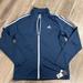 Adidas Jackets & Coats | Adidas Golf French Terry Full Zip Golf Jacket Upf 50 Crew Navy Men's Medium Nwt | Color: Blue/White | Size: M