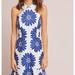 Anthropologie Dresses | Anthropologie Hutch Floral Halter Backless Sz. Small Mini Dress | Color: Blue/White | Size: S