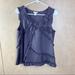 J. Crew Tops | J. Crew Sleeveless Purple 100% Silk Top With Ruffles Size 6 | Color: Purple | Size: 6