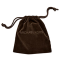 Michael Kors Jewelry | Michael Kors Jewelry Pouch Drawstring Dust Bag In Brown Velvet - Width 4" | Color: Brown | Size: Os