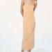 Zara Dresses | Jaquard Midi Dress | Color: Orange/Yellow | Size: M