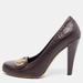 Gucci Shoes | Gucci Brown Leather Hysteria Pumps | Color: Brown | Size: 38