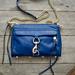 Rebecca Minkoff Bags | Euc Rebecca Minkoff Mini Mac Crossbody In Electric Blue Leather | Color: Blue/Gold | Size: Os