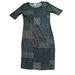 Lularoe Dresses | Lularoe Nwt Julia Dress Sz S Patchwork Stretch Dress Msrp $45 New | Color: Black/Cream | Size: S
