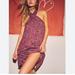 Free People Dresses | Free People Isla Halter Mini Dress L | Color: Brown/Pink | Size: L