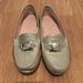 Kate Spade Shoes | Kate Spade Carmen Leather Metallic Gold Loafers 6.5b | Color: Gold | Size: 6.5