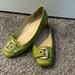 Nine West Shoes | Green Nine West Flats | Color: Green/Silver | Size: 8