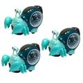FAVOMOTO 3pcs Induction Hermit Crab Dancing Crab Toy Musical Toys Educational Toys Children Toys Childrens Toys Light up Toys for Kids Interactive Walking Toy Children’s Toys Baby Crawl Abs