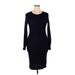 Lauren by Ralph Lauren Casual Dress - Sweater Dress: Blue Dresses - Women's Size X-Large