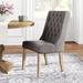 Dukinfield Tufted Upholstered Side Chair Fabric in Gray/Brown Laurel Foundry Modern Farmhouse® | Wayfair BA7158D275FF413BB85C52C4B510944C