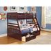 Gabut Panel Standard Bunk Bed by Harriet Bee Upholstered, Wood in Brown | 65 H x 56 W x 78 D in | Wayfair 732768FC60564010B0B3B2980C55EA41