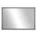 Ebern Designs Zarif Wood Framed Wall Mirror Ideal for Bathroom Mirror/Vanity Mirror. Includes Safety Backing. in Gray | 28 H x 60 W x 1 D in | Wayfair