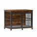 Tucker Murphy Pet™ Derielle Furniture Dog Crate w/ Mat in Brown | 33.7 H x 30 W in | Wayfair 26FCA9BBA1994ACCA5DCF430A36C50FF