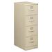 Alera® 18 Wide 4 -Drawer File Cabinet Metal/Steel in Brown | 52 H x 18 W x 25 D in | Wayfair 25476