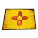 17 Stories Distressed New Mexico Flag On Metal Print Metal in Red/Yellow | 11.5 H x 15.5 W x 0.04 D in | Wayfair CDFAC3680745487A9C22A0B4C4AD16A8