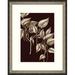 Wendover Art Group Leaves on Chocolate 6 - Picture Frame Graphic Art Glass in Black/Brown/Gray | 29 H x 23 W x 1 D in | Wayfair PG2692