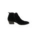 AQUATALIA Ankle Boots: Black Solid Shoes - Women's Size 9 1/2 - Almond Toe