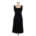 David Meister Casual Dress - A-Line Scoop Neck Sleeveless: Black Print Dresses - Women's Size 8