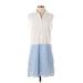 Altuzarra for Target Casual Dress - Shirtdress: White Color Block Dresses - Women's Size X-Small