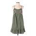 The Children's Place Casual Dress - A-Line Scoop Neck Sleeveless: Green Print Dresses - Women's Size Small