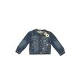 Mayoral Denim Jacket: Blue Print Jackets & Outerwear - Size 24 Month