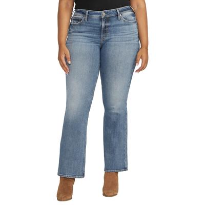 Silver Jeans Women's Suki Bootcut Jean (Size 30-33) Light Wash, Denim,Elastine,Poly + Cotton