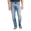 Silver Jeans Men's Zac Relaxed Fit Straight Leg Jean (Size 32-34) Rinse, Cotton,Elastine,Polyester