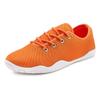 Sneaker LASCANA, Damen, Gr. 44, orange, Obermaterial: 100% Textilmaterial. Decksohle: 100% Textilmaterial. Laufsohle: 100% Synthetik, unifarben, casual, Schuhe, mit ultraflache Sohle, superleicht, Schnürhalbschuhe, Unisex VEGAN