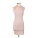 Shein Casual Dress - Mini: Tan Solid Dresses - Women's Size 6