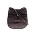 Isaac Mizrahi Leather Crossbody Bag: Embossed Brown Solid Bags