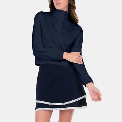 Lucky In Love Mock Pullover Women's Tennis Apparel Midnight