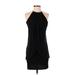 Kensie Casual Dress - Popover: Black Solid Dresses - Women's Size 2