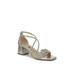 Wide Width Women's Captivate Sandal by LifeStride in Silver Faux Leather (Size 10 W)