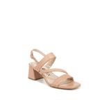 Wide Width Women's Celia Sandal by LifeStride in Beige Faux Leather (Size 9 W)