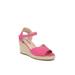 Women's Tess Sandal by LifeStride in French Pink Fabric (Size 8 1/2 M)