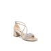 Wide Width Women's Captivate Sandal by LifeStride in Beige Faux Leather (Size 7 W)