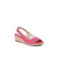 Women's Socialite Wedge by LifeStride in Pink Fabric (Size 6 1/2 M)