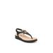 Women's Zeeta Sandal by LifeStride in Black Faux Leather (Size 5 1/2 M)