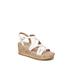 Women's Bailey Sandal by LifeStride in White Faux Leather (Size 10 M)