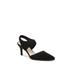 Women's Sindie Slingback by LifeStride in Black Fabric (Size 7 1/2 M)