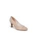 Wide Width Women's Gio Pump Pump by LifeStride in Beige Faux Leather (Size 8 1/2 W)