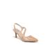 Wide Width Women's Santorini Pump by LifeStride in Tan Faux Leather (Size 10 W)