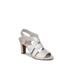 Wide Width Women's Charlotte Pump by Life Stride® by LifeStride in Silver Fabric (Size 9 1/2 W)