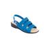 Wide Width Women's The Sutton Sandal By Comfortview by Comfortview in Royal Blue (Size 10 1/2 W)