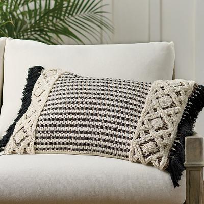 Doria Woven Outdoor Pillow - Grandin Road